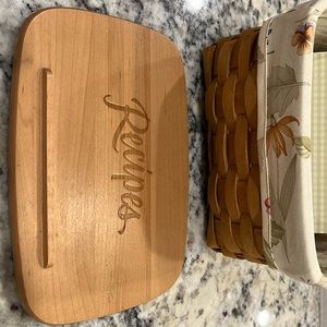 2008 Longaberger Recipe Box